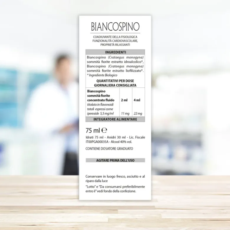 Aboca Biancospino Concentrato Fluido 75 ml