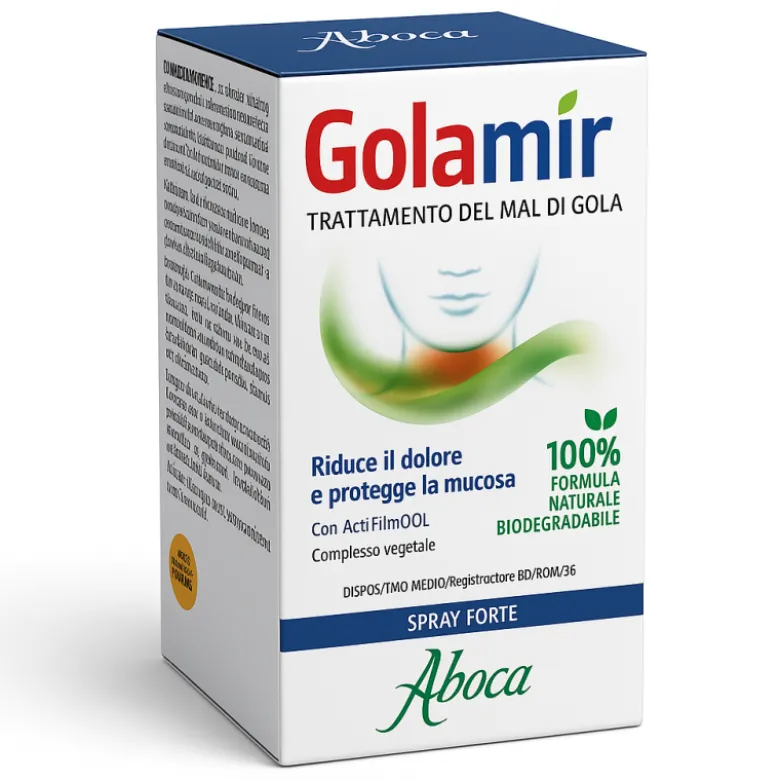Aboca Golamir Spray Forte per Mal di Gola 30ml