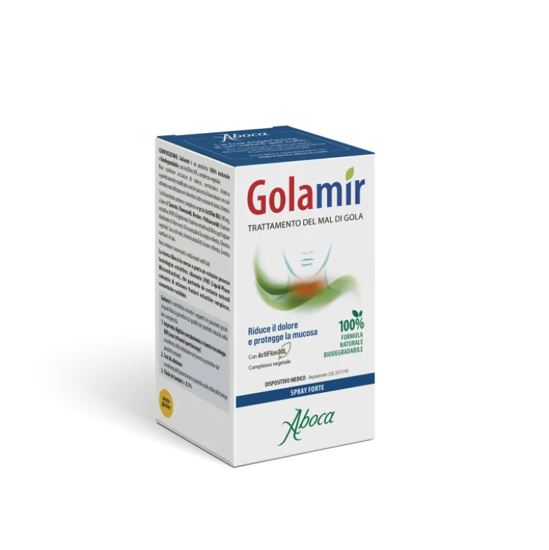 Aboca Golamir Spray Forte per Mal di Gola 30ml