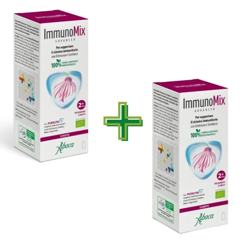 Aboca ImmunoMix Advanced Sciroppo per Sistema Immunitario 2 x 210 g