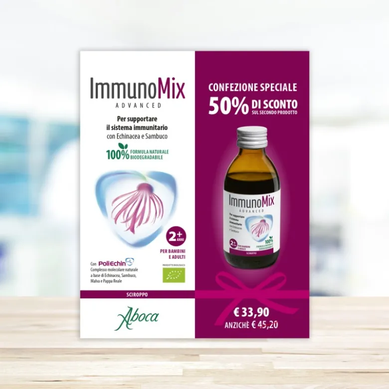 Aboca ImmunoMix Advanced Sciroppo per Sistema Immunitario 2 x 210 g