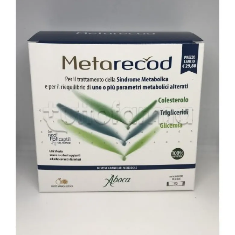 Aboca Metarecod per Sindrome Metabolica 40 Bustine