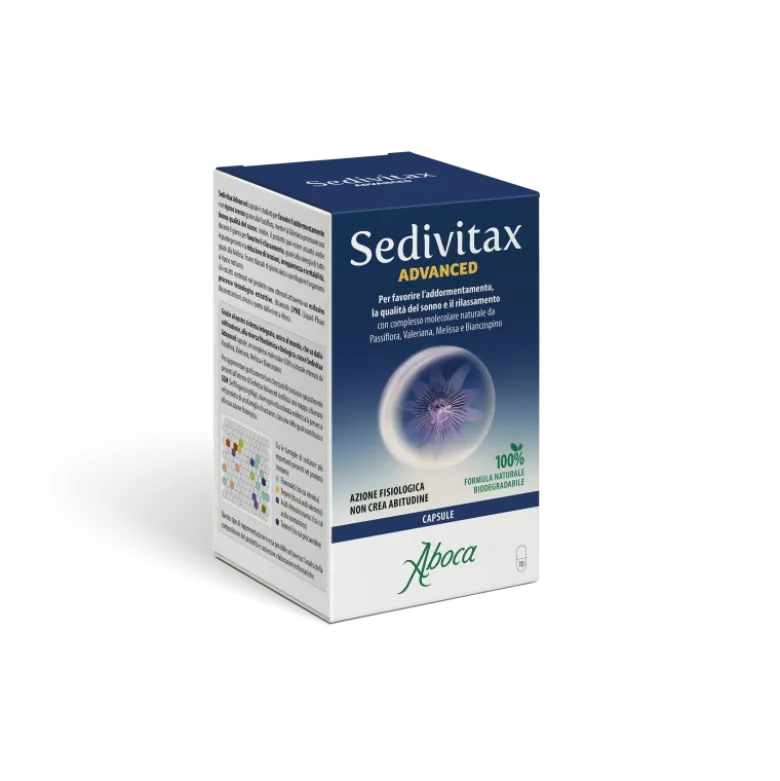 Aboca Sedivitax Advanced Integratore per Sonno e Relax 70 Capsule