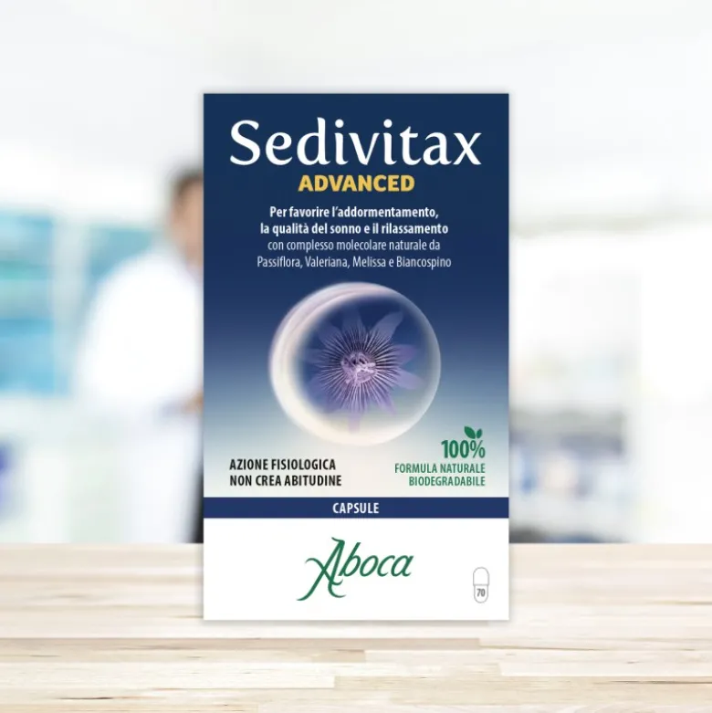 Aboca Sedivitax Advanced Integratore per Sonno e Relax 70 Capsule