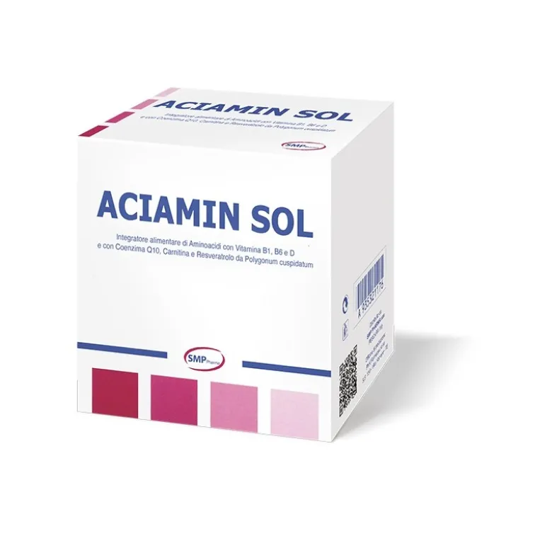 Aciamin Sol per Metabolismo Energetico e Sistema Immunitario 30 Bustine