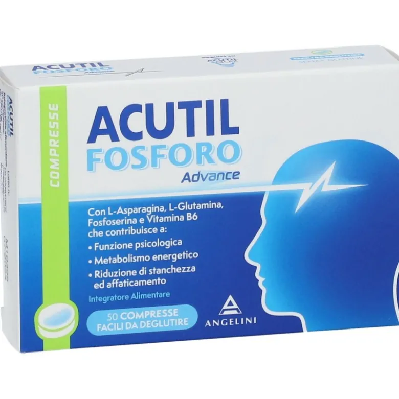 Acutil Fosforo Advance Integratore Concentrazione e Memoria 50 Compresse