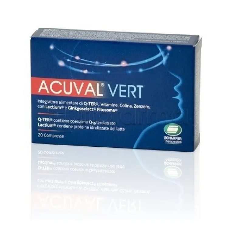 Acuval Vert Integratore 20 Compresse 1,2g