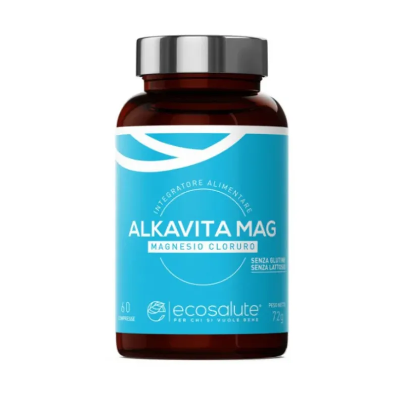 Alkavita Mag Magnesio Cloruro Integratore per Stanchezza 60 Compresse
