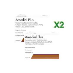 Amedial Plus Integratore per Ossa e Cartilagini 20 Bustine - 2 Confezioni