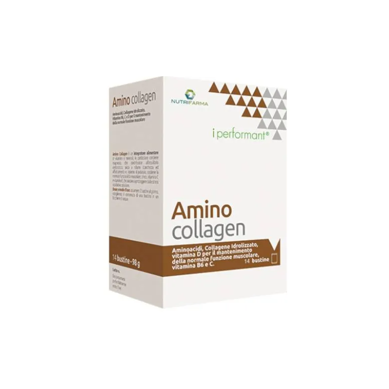 Amino Collagen Integratore per Muscoli 14 Bustine