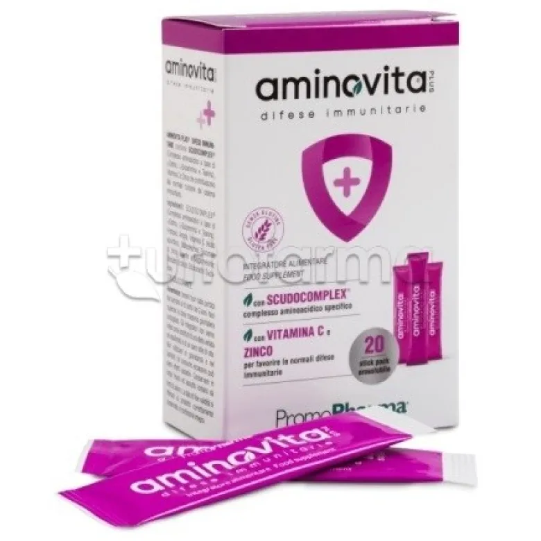 Aminovita Plus Difese Immunitarie Integratore 20 Stick Pack