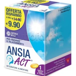 Ansia Act Integratore per Ansia e Insonnia 21 Capsule