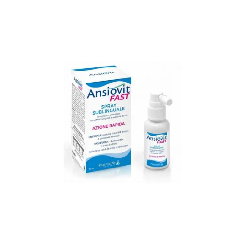 Ansiovit Fast Integratore per Ansia Azione Rapida Spray Sublinguale 30ml