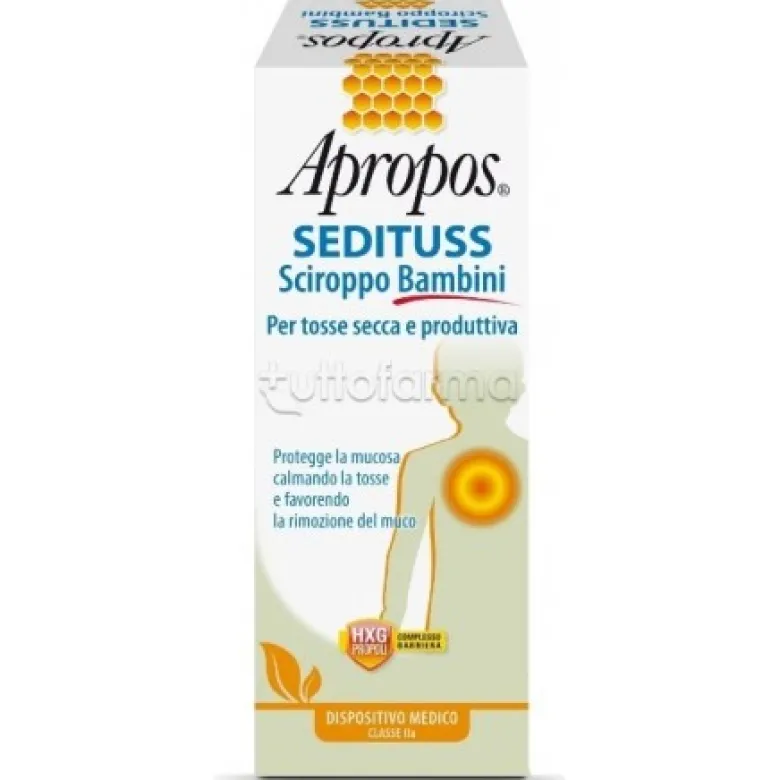 Apropos Sedituss Bambini sciroppo per tosse secca e grassa 210 g