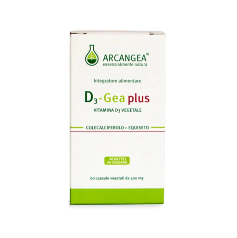 Arcangea D3-Gea Plus Integratore per Ossa e Difese Immunitarie 60 capsule