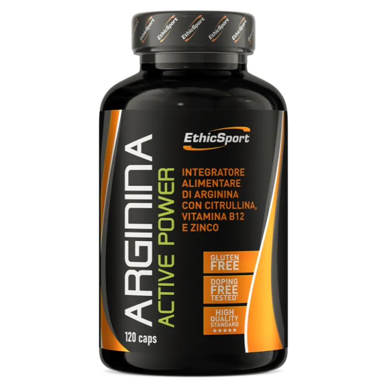 Arginina Active Power con Citrullina e Zinco 120 Capsule