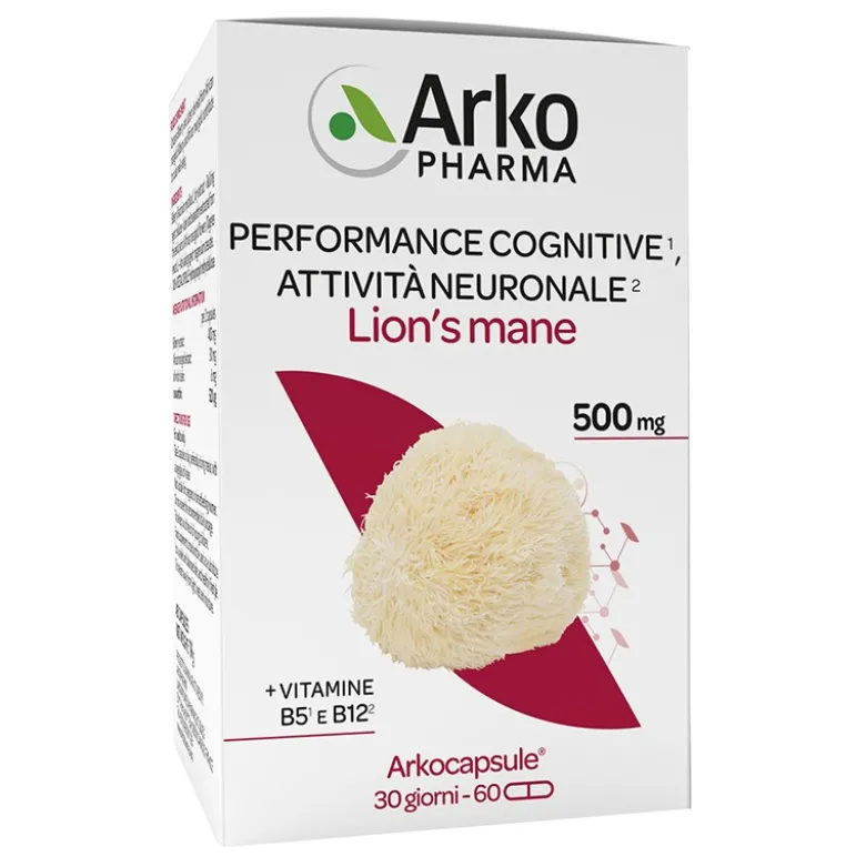 Arkocapsule Lion's Mane per Memoria e Concentrazione 60 Capsule