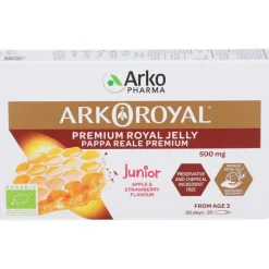 Arkoroyal Junior Pappa Reale Premium Integratore Ricostituente 20 Flaconcini