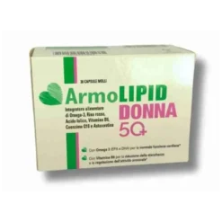 ArmoLipid Donna 50+ Integratore per Colesterolo e Benessere Cardiovascolare 30 Capsule