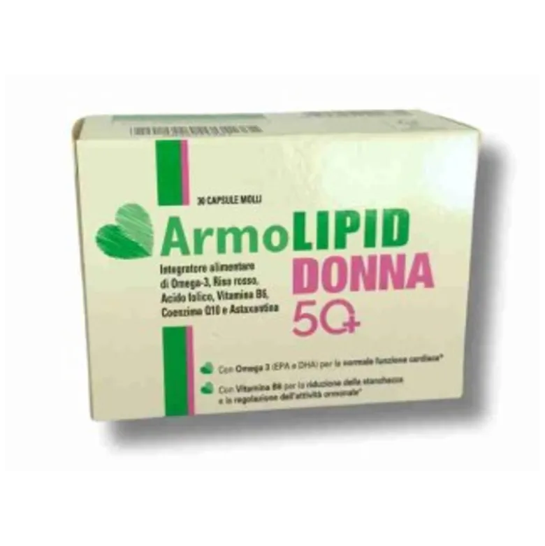 ArmoLipid Donna 50+ Integratore per Colesterolo e Benessere Cardiovascolare 30 Capsule