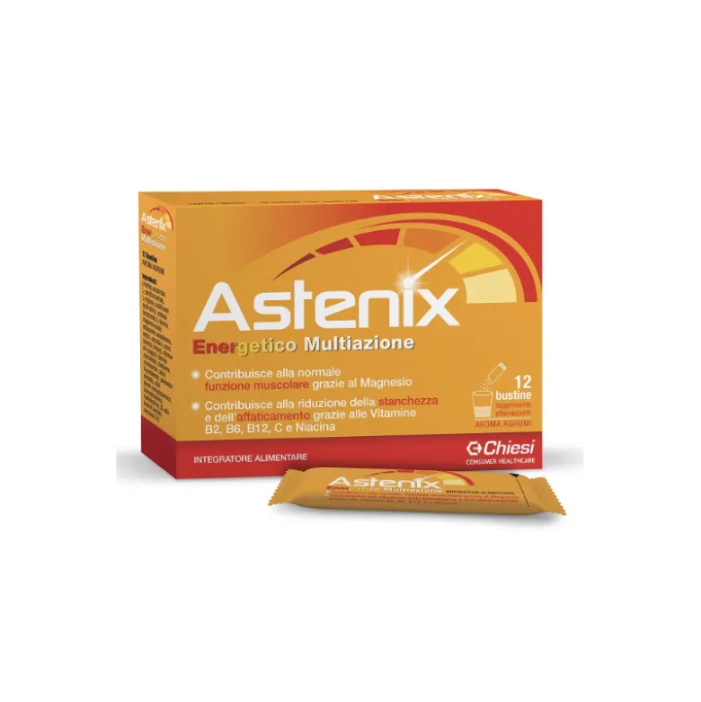 Astenix Integratore Ricostituente per Stanchezza e Debolezza 12 Bustine