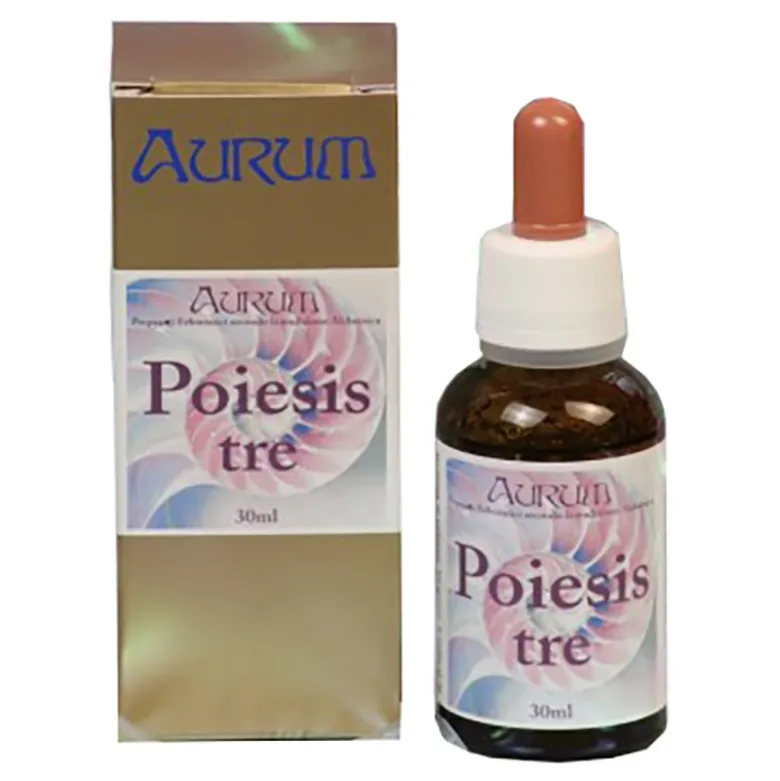 Aurum Poiesis Tre Gocce Essenze Floreali Studio e Apprendimento 30ml