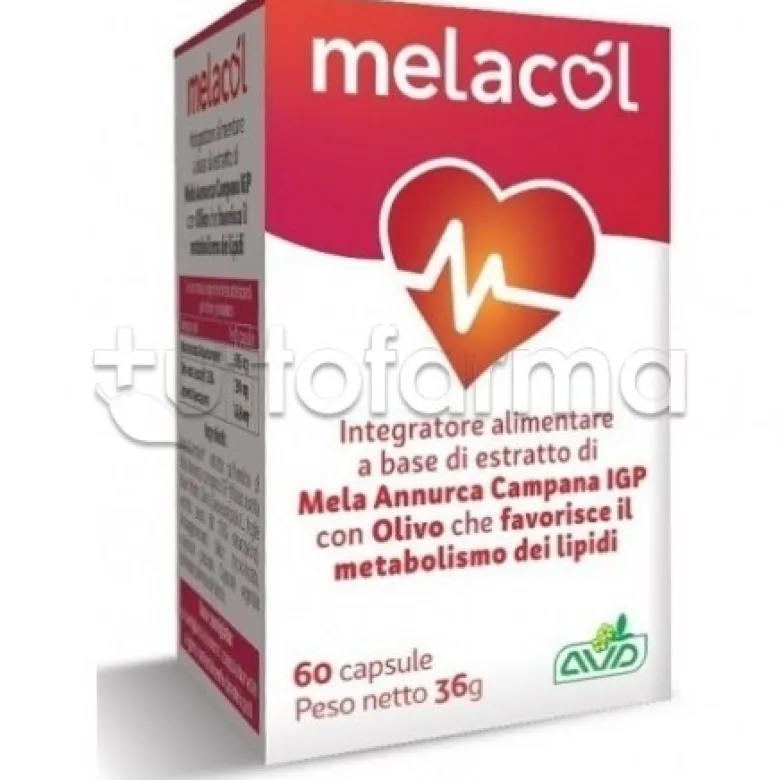 AVD Melacol Integratore per Benessere Cuore 60 Capsule