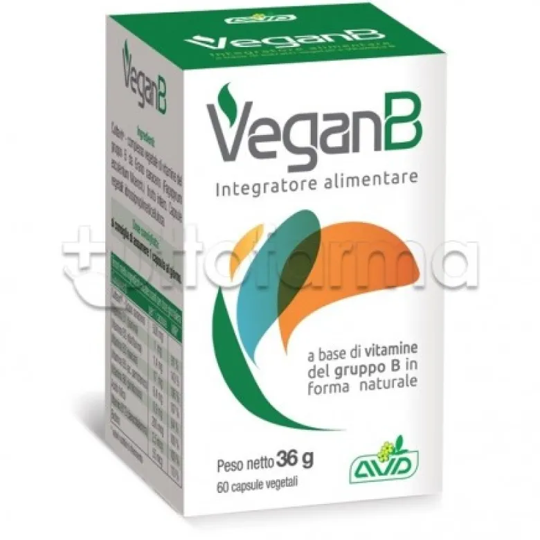 AVD Vegan-B Integratore di Vitamina B 60 Capsule