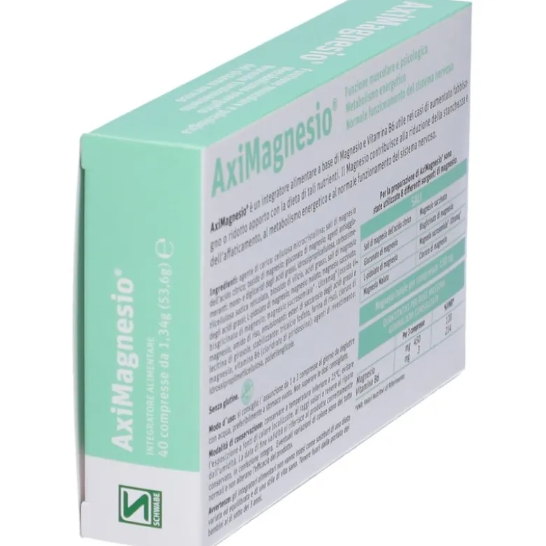 Aximagnesio Integratore con Magnesio 40 Compresse