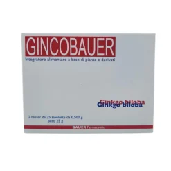 Bauer Gincobauer Integratore per Memoria e Concentrazione 50 Tavolette