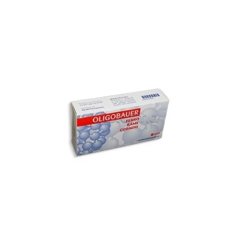 Bauer Oligobauer Ferro Rame Cobalto Oligoelementi 20 Fiale