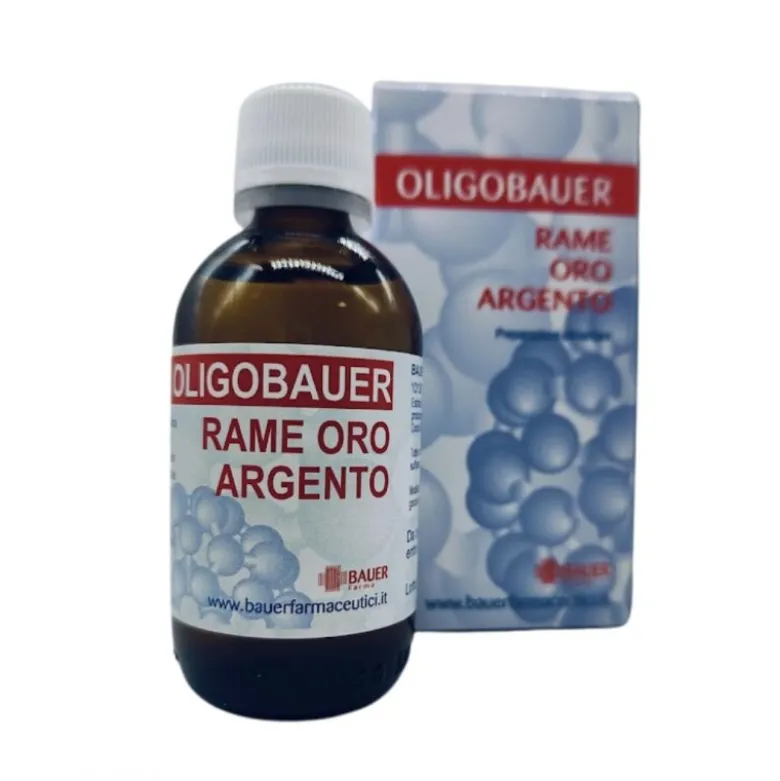 Bauer Oligobauer Oligoelementi Rame Oro Argento 50ml