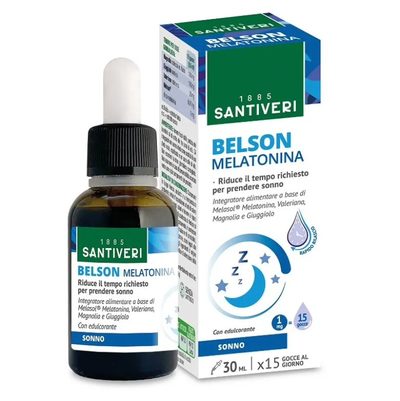 Belson Melatonina con Valeriana e Giuggiolo Gocce 30 ml