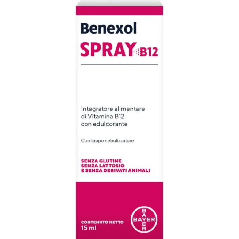 Benexol Spray Integratore Vitamina B12 Alto Dosaggio Flacone 15ml