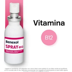 Benexol Spray Integratore Vitamina B12 Alto Dosaggio Flacone 15ml
