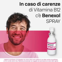 Benexol Spray Integratore Vitamina B12 Alto Dosaggio Flacone 15ml
