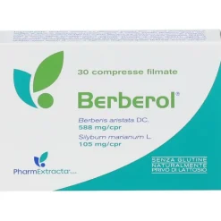Berberol Integratore per Abbassare Glicemia e Colesterolo 30 compresse
