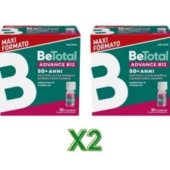 Be Total Advance B12 50+ Integratore con Vitamina B12 60 Flaconcini