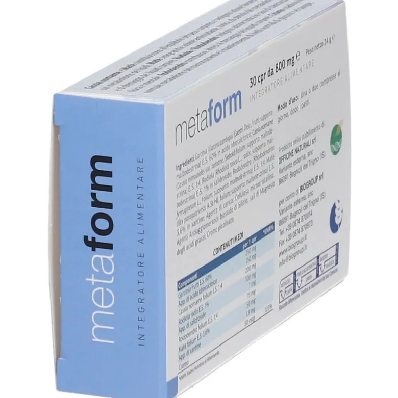 Biogroup Metaform Integratore per Controllo del Peso 30 Compresse