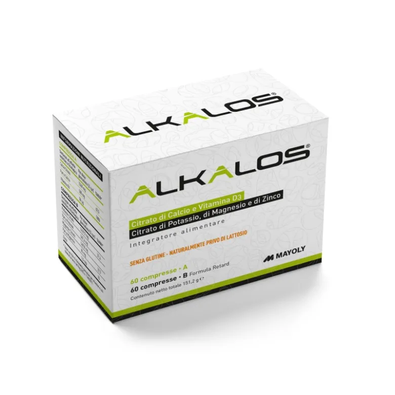 Biohealth Alkalos A+B Integratore per Ossa 2 Flaconi 60+60 Compresse