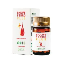Biolife Ferro Plus integratore per carenza di ferro 30 capsule