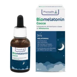 Biomelatonin Gocce Integratore Alimentare per Facilitare l'Addormentamento 50 ml