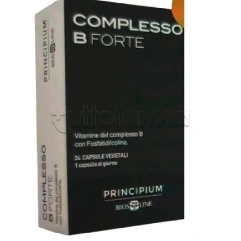 Bios Line Principium Complesso B Forte Integratore di Vitamine B 24 Capsule