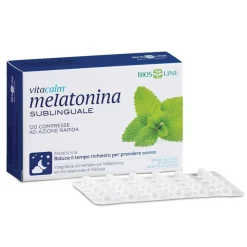 Bios Line Vitacalm Melatonina Integratore per Sonno 120 Compresse