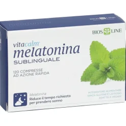 Bios Line Vitacalm Melatonina Integratore per Sonno 120 Compresse