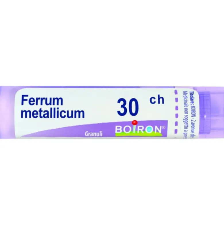 Boiron Ferrum Metallicum 30CH Contenitore Monodose Granuli Omeopatici