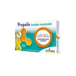 Boiron Propolis Integratore per Gola Pastiglie Masticabili alla Menta 20 Pastiglie