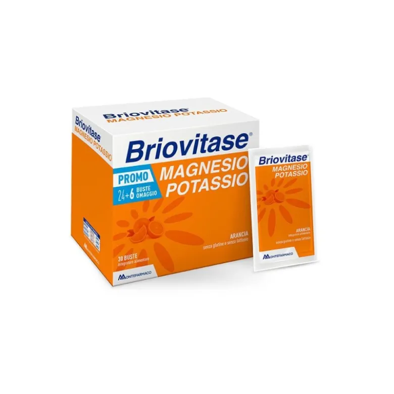 Briovitase Orange Magnesio e Potassio Gusto Arancia 30 Bustine