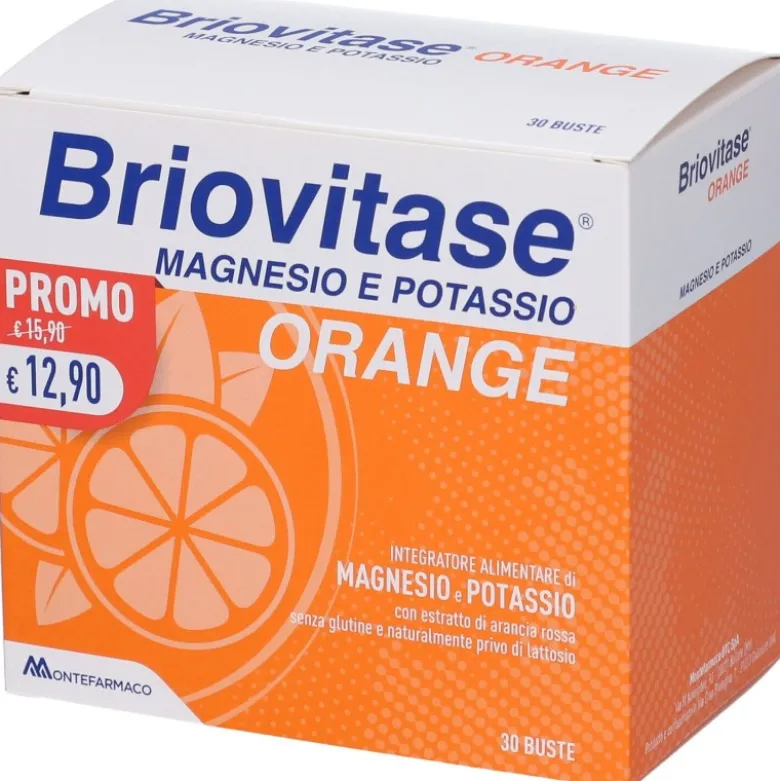 Briovitase Orange Magnesio e Potassio Gusto Arancia 30 Bustine