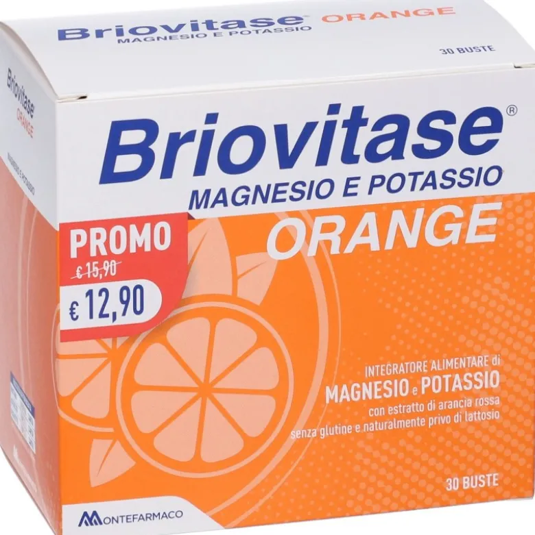 Briovitase Orange Magnesio e Potassio Gusto Arancia 30 Bustine
